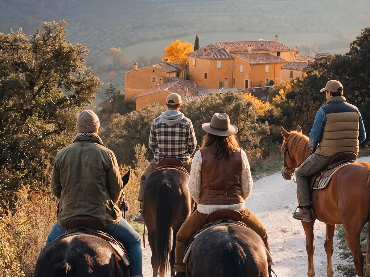 Balade à cheval dans la Drôme, autour de Allex